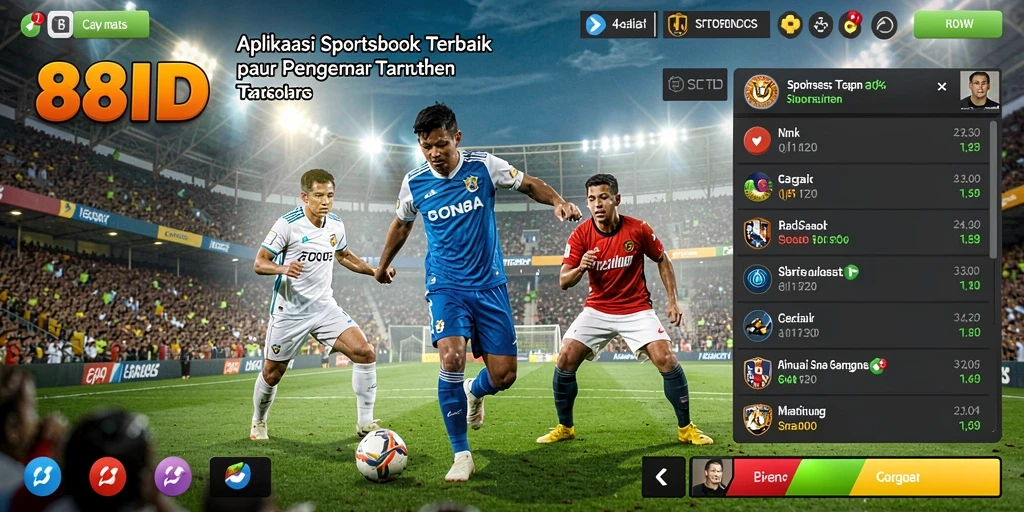 Tampilan gameplay Sportsbook di aplikasi 88ID yang menarik.