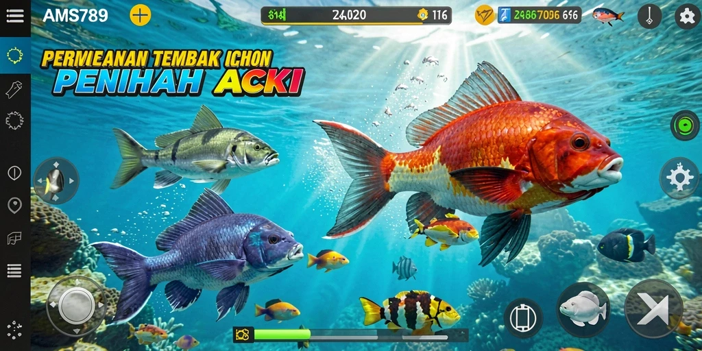 Gameplay seru Tembak Ikan di AMS789.