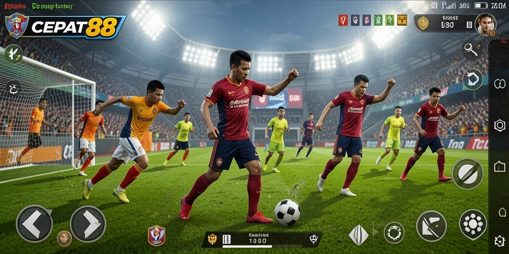 Gameplay menarik dari CEPAT88 dengan grafis sepak bola yang menakjubkan.
