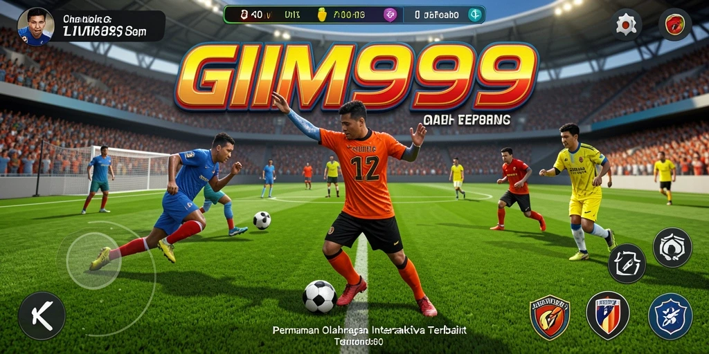 Tampilan gameplay GIM999 yang mendebarkan saat pertandingan olahraga.