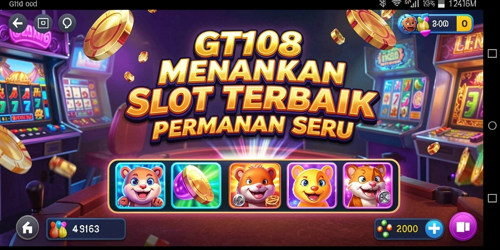 Tampilan gameplay seru di GT108 dengan tema slot menawan.