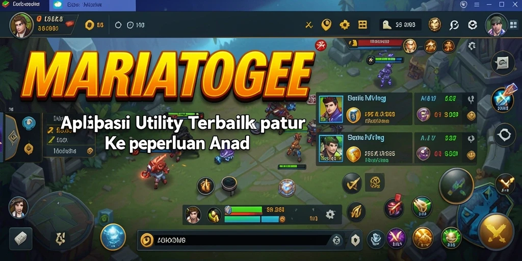 Screenshot utama MARIATOGEL menampilkan antarmuka pengguna yang intuitif.