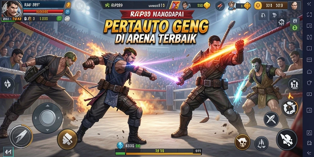 Tampilan aksi mendebarkan dari gameplay RAP89 yang seru.