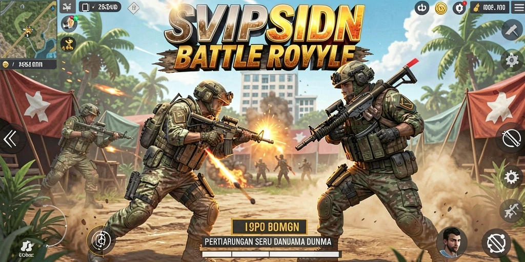 Tangkapan layar menunjukkan aksi intens di pertempuran SVIPSIDN.