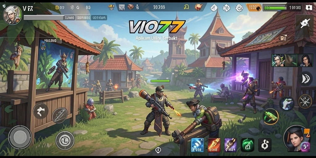 Tampilan utama VIO77 dengan fitur-fitur Utility yang lengkap.